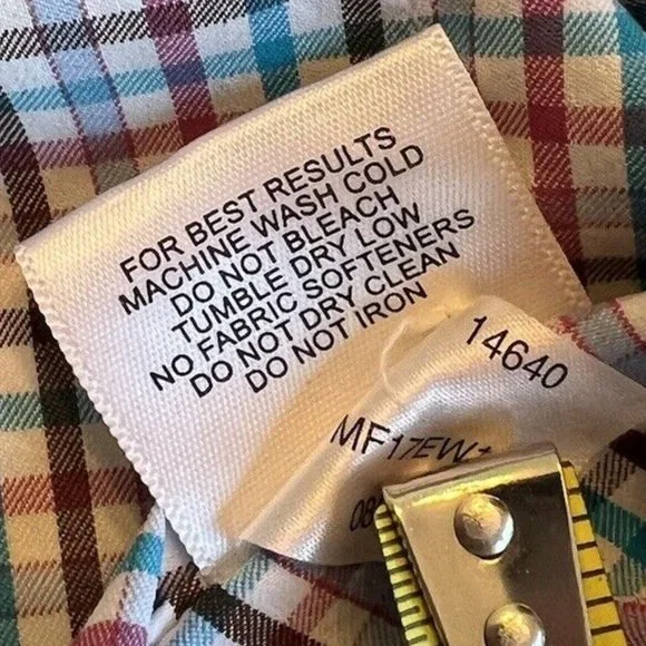 Peter Millar Pink Blue Plaid Summer Comfort Button Down‎ Shirt Size Medium - Picture 13 of 14